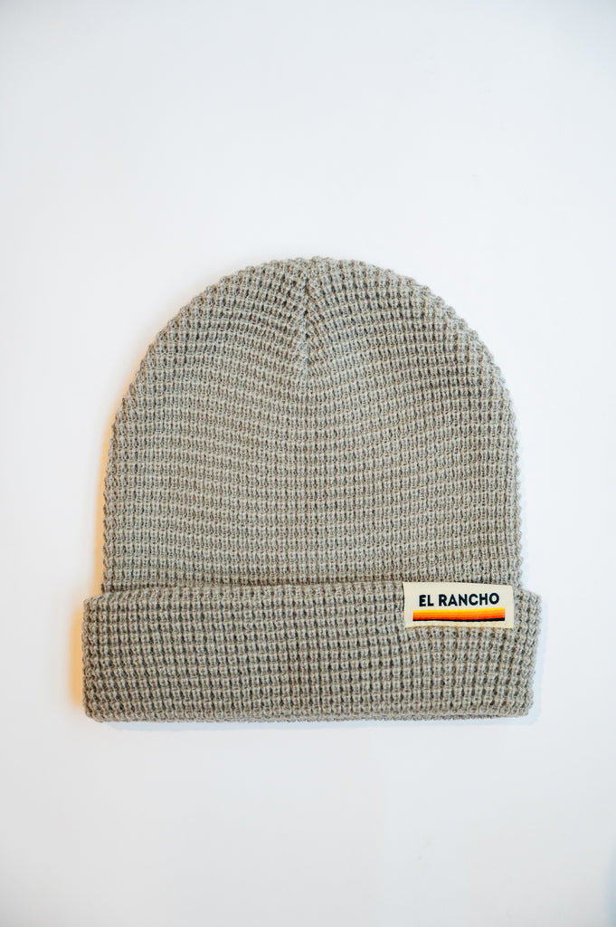 Grey waffle beanie