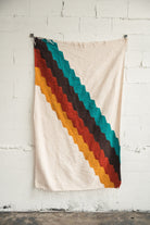 diagonal striped blanket